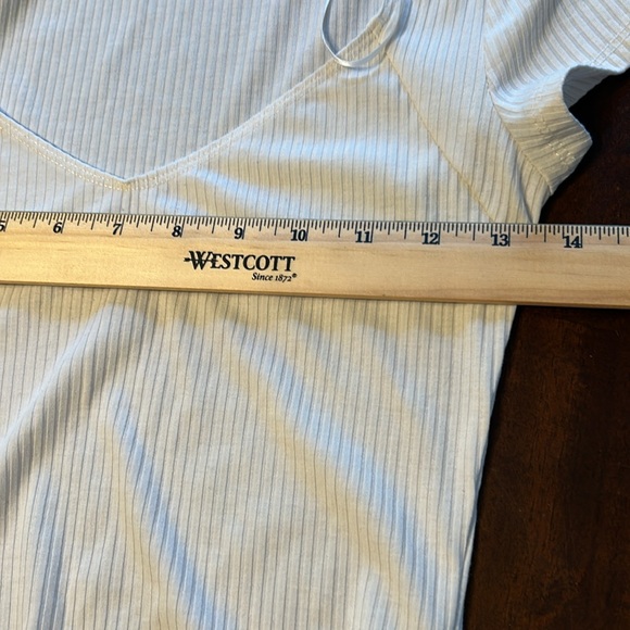 Elodie Women’s White Snap Bodysuit Small EUC - Picture 4 of 8